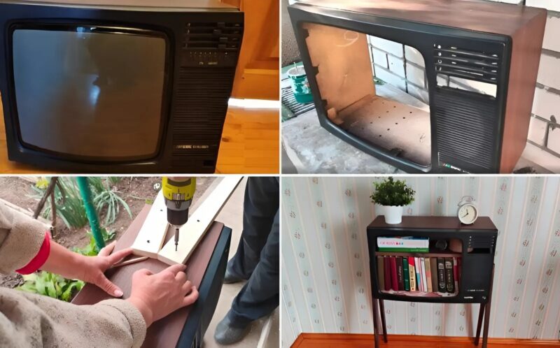 Comment Mon Père A Transformé La Vieille Télévision De Ma Grand-Mère En Un Élément Décoratif Pratique Et Élégant