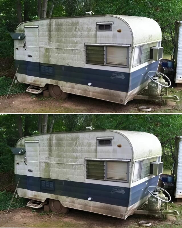 Un homme passionné de voyages et de camping a découvert un vieux trésor : la caravane de ses grands-parents, cachée dans leur garage pendant des décennies
