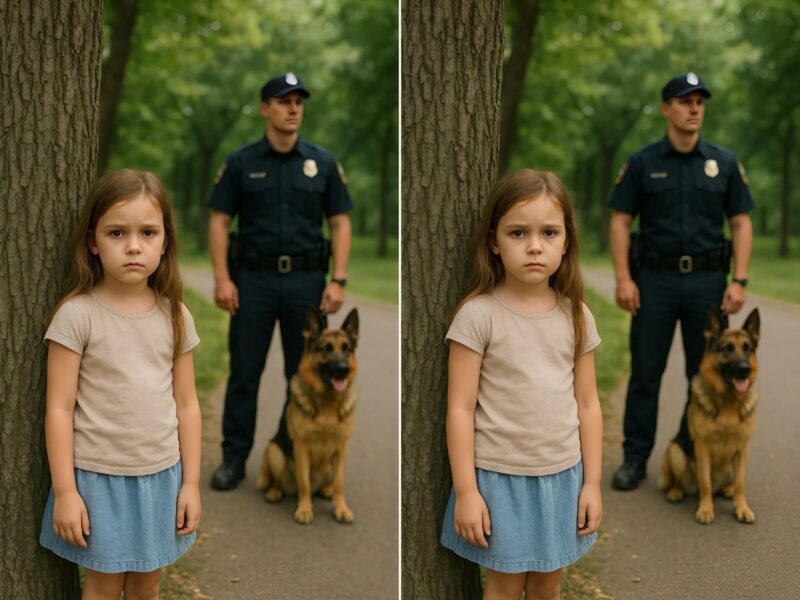 Lors d’une patrouille ordinaire, j’ai remarqué une petite fille qui pleurait sous un arbre