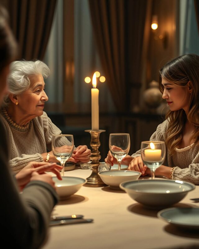 J’ai invité toute ma famille à dîner, mais au lieu de leur servir de délicieux plats, je n’ai mis devant eux que des assiettes vides