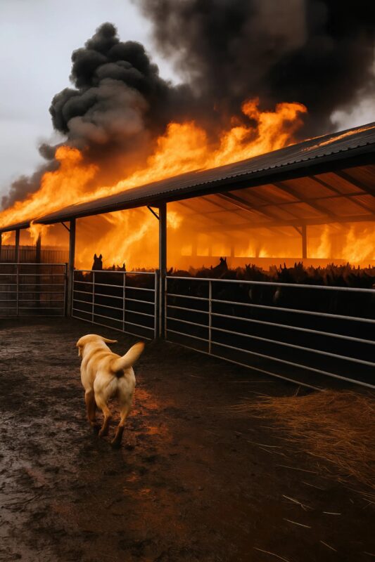 Je lui criais, le suppliant de sortir du piège de feu, mais il se jetait encore et encore pour sauver les derniers animaux