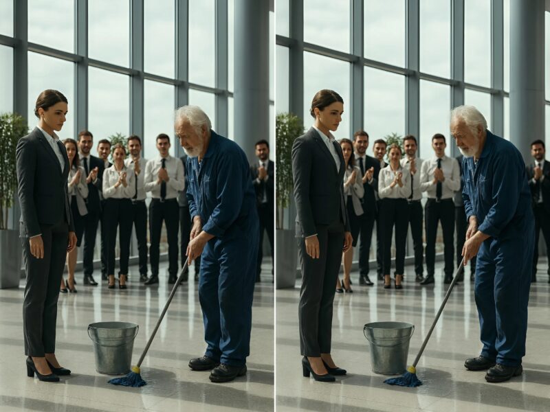 Déguisé en agent d’entretien, je suis entré discrètement dans ma propre entreprise et j’en ai immédiatement vu le vrai visage