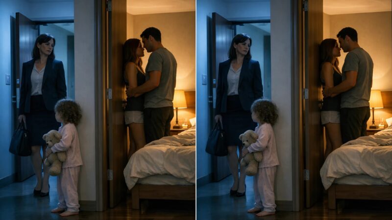 Ma fille de sept ans murmura à peine audible : « Maman, ne pars pas… quand tu n’es pas là, la méchante tante vient. »