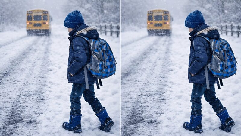 Un garçon de onze ans a été expulsé du bus à cause d’un billet ancien, et il a dû parcourir six kilomètres dans la neige pour rentrer chez lui