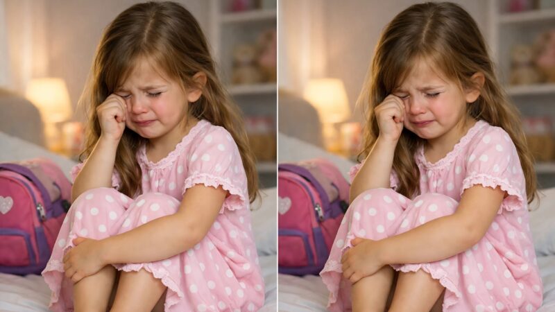 Chaque jour, ma fille de six ans rentrait de l’école en pleurant — j’ai décidé de glisser en cachette un dictaphone dans son sac à dos, et ce que j’ai entendu était plus terrible que n’importe quel cauchemar