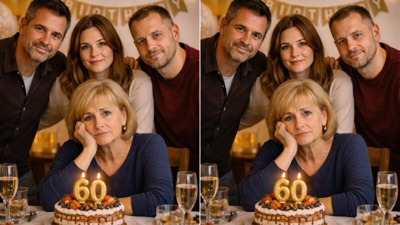 Pour mon soixantième anniversaire, mes enfants ont décidé de se cotiser et de m’offrir un cadeau commun