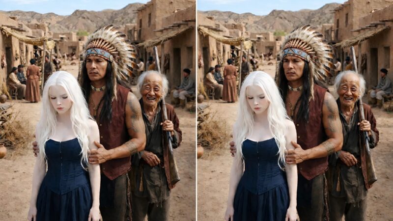 Son père l’a donnée aux redoutables Apaches uniquement parce qu’elle était née albinos… mais personne ne pouvait imaginer ce qui se passerait au moment où elle franchirait pour la première fois le seuil de leur maison
