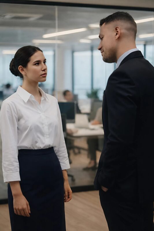 Le manager a humilié la stagiaire discrète прямо devant tout le bureau… Mais un seul de ses appels a changé l’atmosphère — et déjà une minute plus tard, ce n’était pas elle qu’il fallait plaindre, mais le manager lui-même