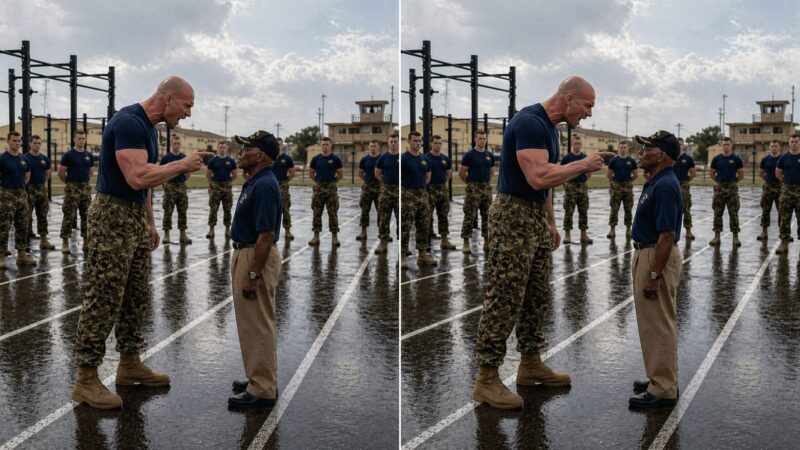 «Qui l’a laissé entrer ?» cria le sergent à l’homme noir âgé pendant l’entraînement des forces spéciales, mais lorsqu’il remarqua le tatouage sur son bras, il pâlit brusquement, recula comme s’il avait été frappé par une décharge électrique et murmura à peine : « Mon Dieu… c’est impossible… »