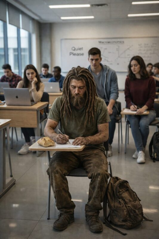 Les camarades de promotion se moquaient et riaient du pauvre garçon aux dreadlocks, mais deux jours plus tard, le recteur entra dans l’amphithéâtre et le remercia publiquement — et lorsque tous découvrirent la raison et qui était réellement ce garçon, un silence s’installa dans la salle, et de honte ils baissèrent les yeux