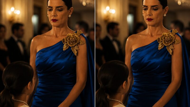 Une femme riche déchira avec mépris le vieux collier d’une pauvre petite fille en plein milieu d’une réception luxueuse… mais lorsqu’un symbole familial caché apparut à l’intérieur d’une perle brisée, le millionnaire pâlit soudainement