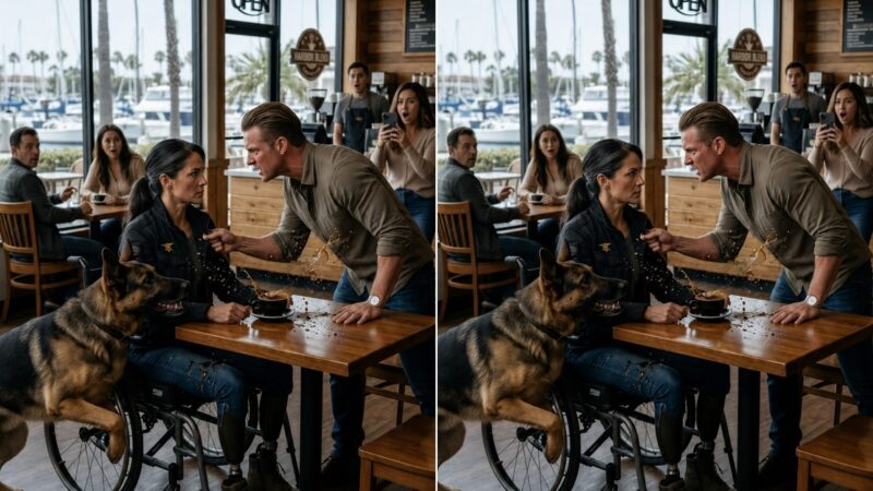 « Fais attention avec le chien, beauté, dit avec moquerie un grand homme en s’arrêtant près de sa table. Sinon il risque d’apprendre à rester assis sans rien faire, comme sa maîtresse. »