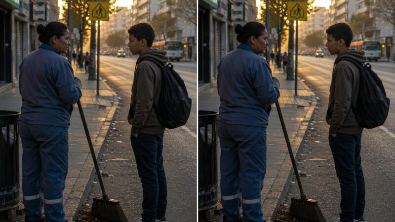 « Maman, s'il te plaît, ne viens plus à l'école... À cause de toi, on se moque de moi », dit Daniel, sans savoir que quelques jours plus tard, lui et ses camarades de classe se retrouveraient devant Maria, sans oser lever les yeux