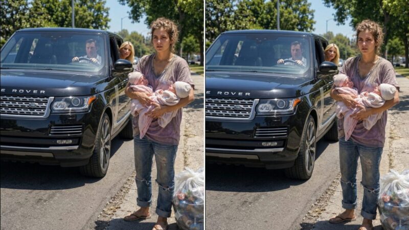 Un homme riche regardait en silence sa fiancée humilier son ex-femme avec deux enfants au bord de la route