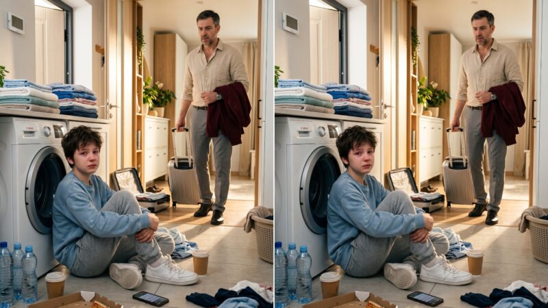 En rentrant chez lui au beau milieu de la nuit, j’ai découvert avec horreur mon fils seul, en train de laver ses propres vêtements, tandis que ma femme profitait d’une croisière avec ses proches