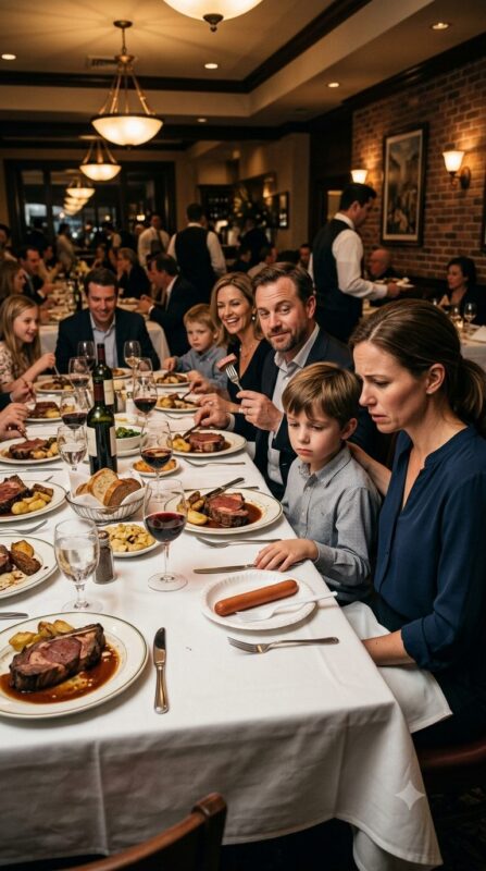 Mon frère a posé devant mon fils un simple hot-dog, tandis que ses enfants savouraient de coûteux steaks