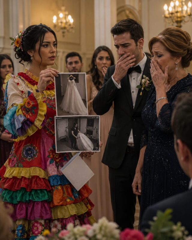 Tout le monde était sous le choc lorsque la mariée est arrivée à la cérémonie de mariage dans une robe étrange ressemblant à un costume de clown