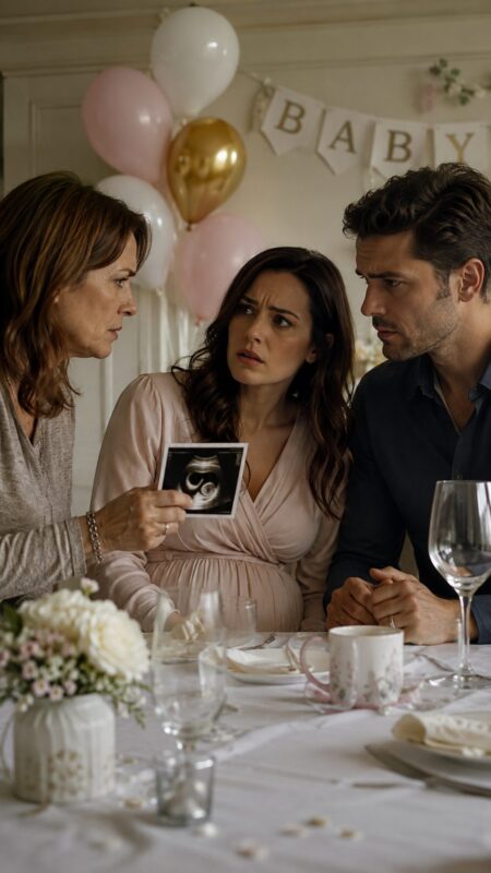 Lors de la fête organisée pour célébrer l’arrivée prochaine de notre bébé, la tante de mon mari regarda l’échographie et me demanda soudain à voix basse : « Ton mari sait-il que cet enfant ne peut pas être le sien ? »