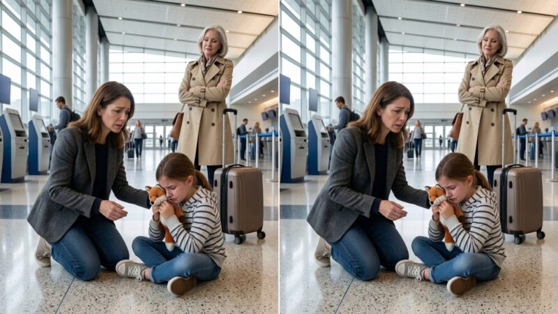 À l’aéroport, ma fille de neuf ans ouvrit la housse de son passeport avec des mains tremblantes et devint livide : il n’y avait rien à l’intérieur