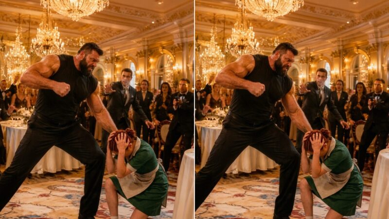La serveuse renversa accidentellement du champagne sur le chef mafieux et, lorsque son garde du corps attrapa déjà la jeune fille pour la punir, tout le monde resta figé, s’attendant au pire