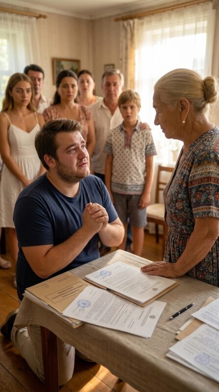 Le jour de la fête des Mères, mon gendre m’a traitée de « vieille profiteuse » devant mes 12 petits-enfants. Je suis restée silencieuse, mais quelques jours plus tard, je lui ai donné une telle leçon qu’il s’est retrouvé à genoux devant moi pour me demander pardon