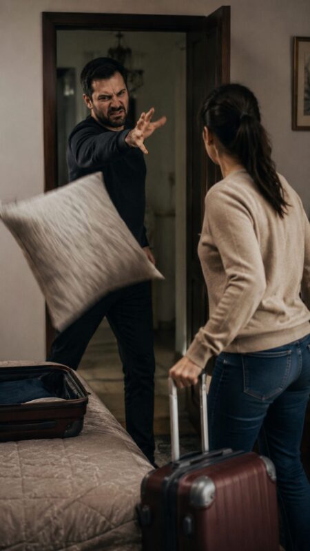 « Prends-le. C'est la seule chose qui te reste dans cette maison », dit mon mari avec un sourire moqueur en me lançant un vieux coussin après notre divorce