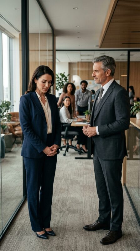 La directrice humilia avec arrogance un simple technicien, estimant que « tout le monde n’est pas fait pour aspirer à quelque chose de plus grand »
