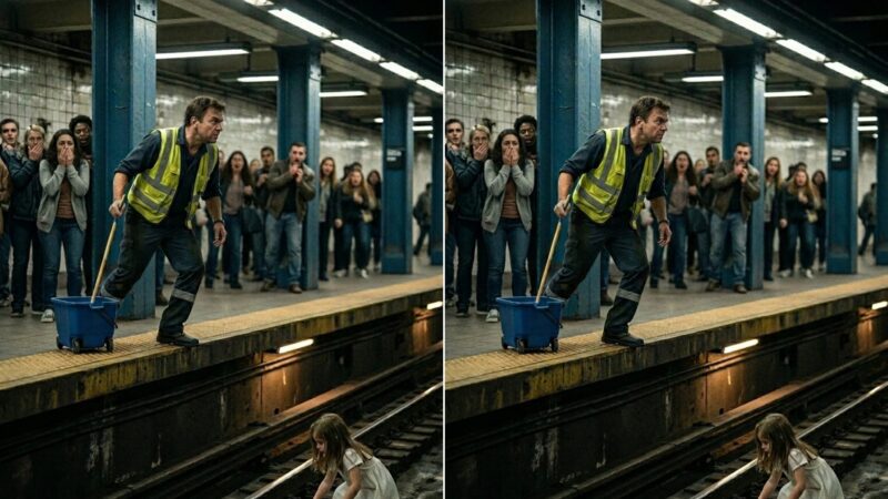 À la station, tout le monde resta figé de terreur lorsqu’une petite fille se retrouva sur les rails, juste devant un train qui approchait