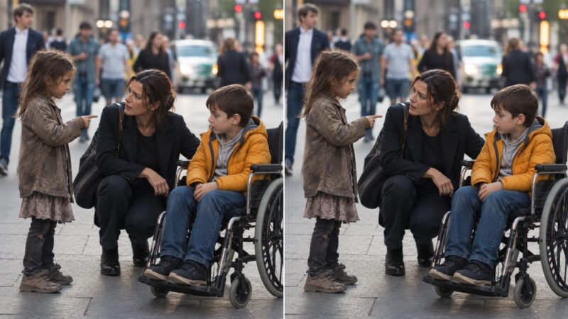 « Madame, je peux aider votre fils à marcher à nouveau », dit une petite fille sans-abri. La femme riche se retourna et RESTA IMMOBILE