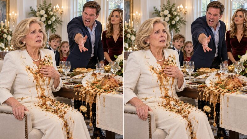 Lors d’un dîner de famille, mon fils m’a jeté une assiette dessus et a crié : « Tu ne sers plus à personne ! Vends la maison et va en maison de retraite ! » Je n’ai rien répondu