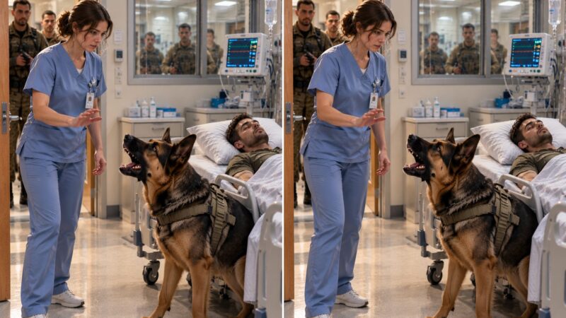 Un chien militaire a veillé pendant six heures sur le corps de son maître décédé, sans laisser personne s’en approcher