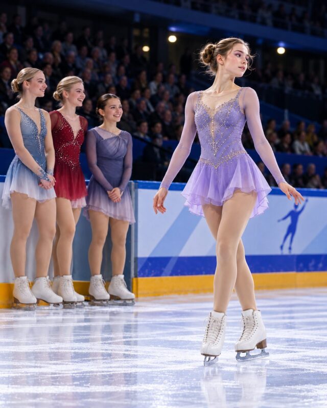 « Ces patins devraient être dans un musée, pas dans une compétition », se moqua l’une des patineuses en remarquant les vieux patins usés de la jeune fille