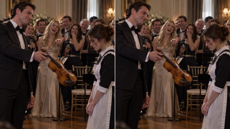 « Si tu joues de ce violon, je t’épouse sur-le-champ », plaisanta le milliardaire avec la domestique devant une centaine d’invités