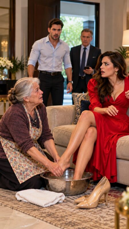 À 78 ans, je n’aurais jamais imaginé que la fiancée de mon fils me forcerait à me mettre à genoux pour lui laver les pieds dans ma propre maison
